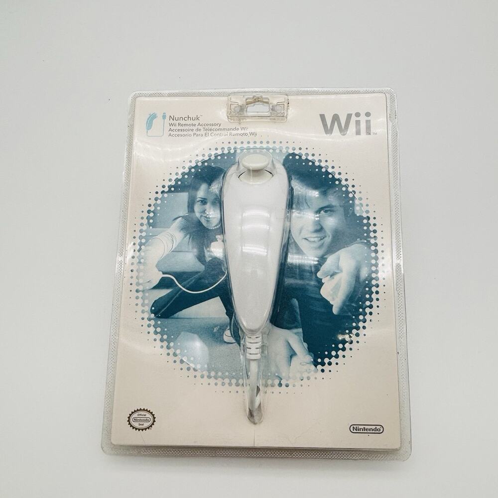 Official Nintendo Wii OEM Nunchuck Controller, NEW Factory Sealed